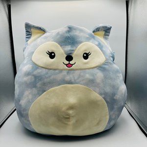 Squishmallow 16" Faldette Artic Fox Blue Grey Plush Toy Soft Squishy 2021